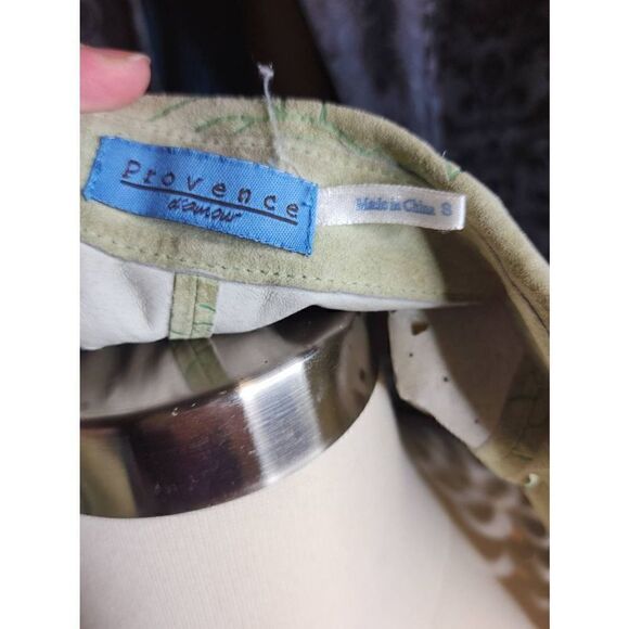 Provence | Sage Cutout Leather Jacket - Picture 3 of 5